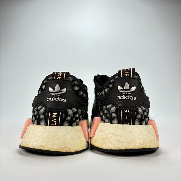 Adidas NMD R1 Black Animal Print Retro Slip On Running Shoes FZ1017 Women's Sz 6 - Picture 5 of 10